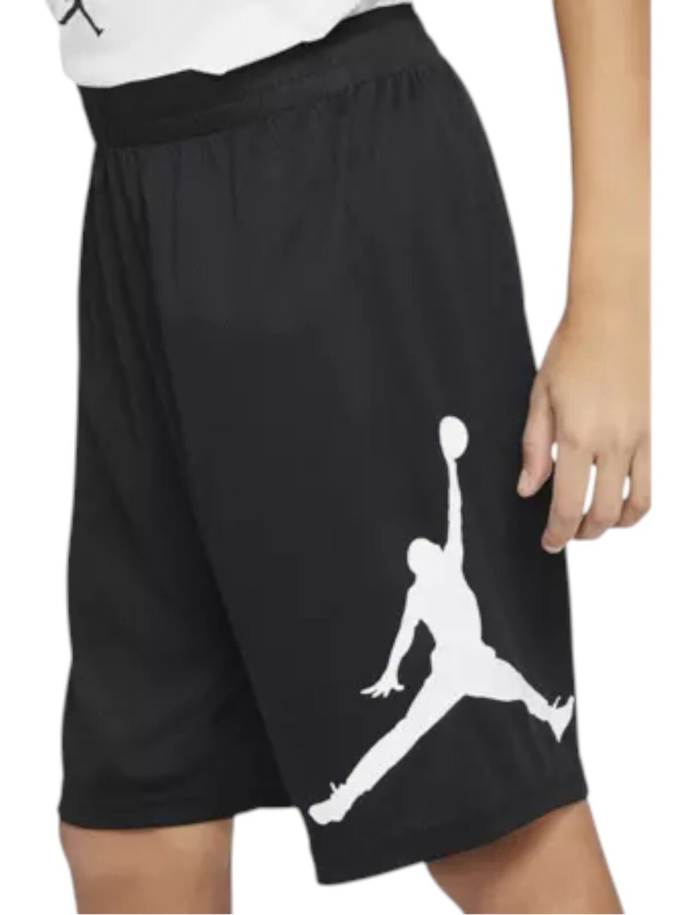 Air Jordan Black Shorts with White Jumpman Logo